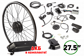 картинка Мотор-колесо (комплект) Gelbert 36V 500W LCD 27.5" + АКБ 36V 10А/ч (HL) магазин Eltreco являющийся официальным дистрибьютором в России