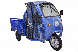 картинка ТЕНТ (боковая защита) для трициклов с кабиной магазин Eltreco являющийся официальным дистрибьютором в России 