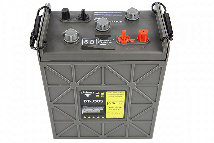 картинка Комплект тяговых WET аккумуляторов Rutrike DT-J305 (J305H-AC) 60V215A/H  от магазина Eltreco